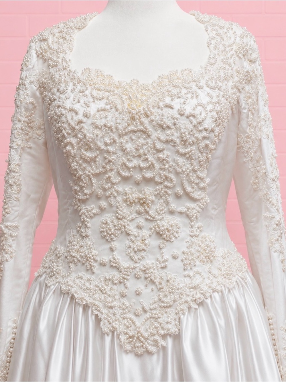 Forever Yours Long Sleeve White Bridal Ball Gown - Picture 5 of 10